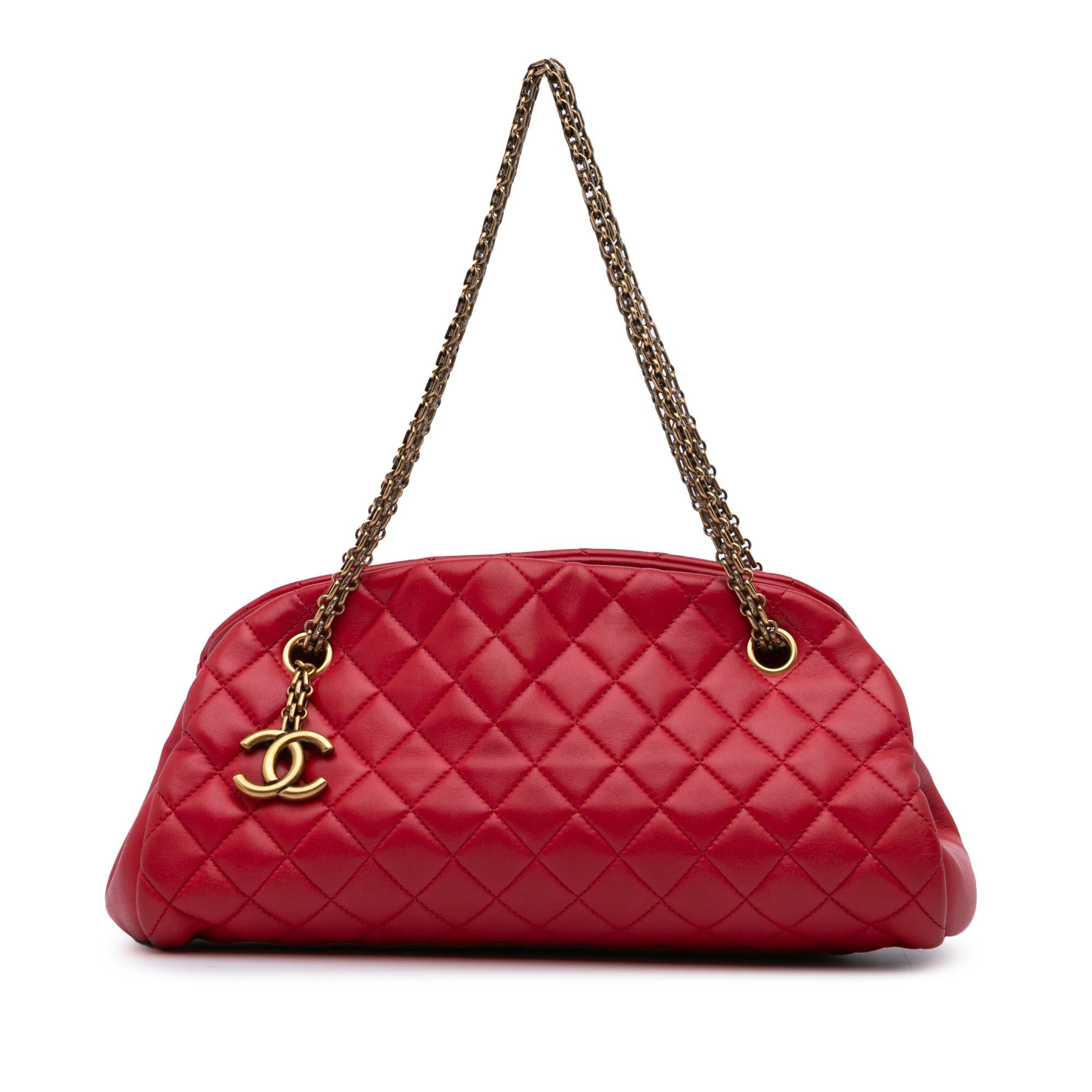Chanel Medium Lambskin Mademoiselle Bowling Bag