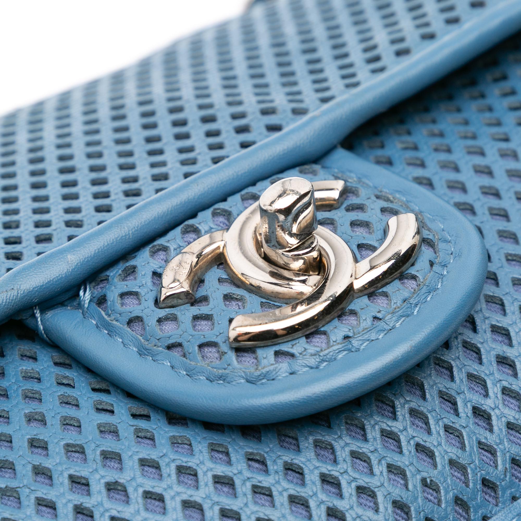 Chanel Medium Lambskin Perforated Up In The Air Flap
