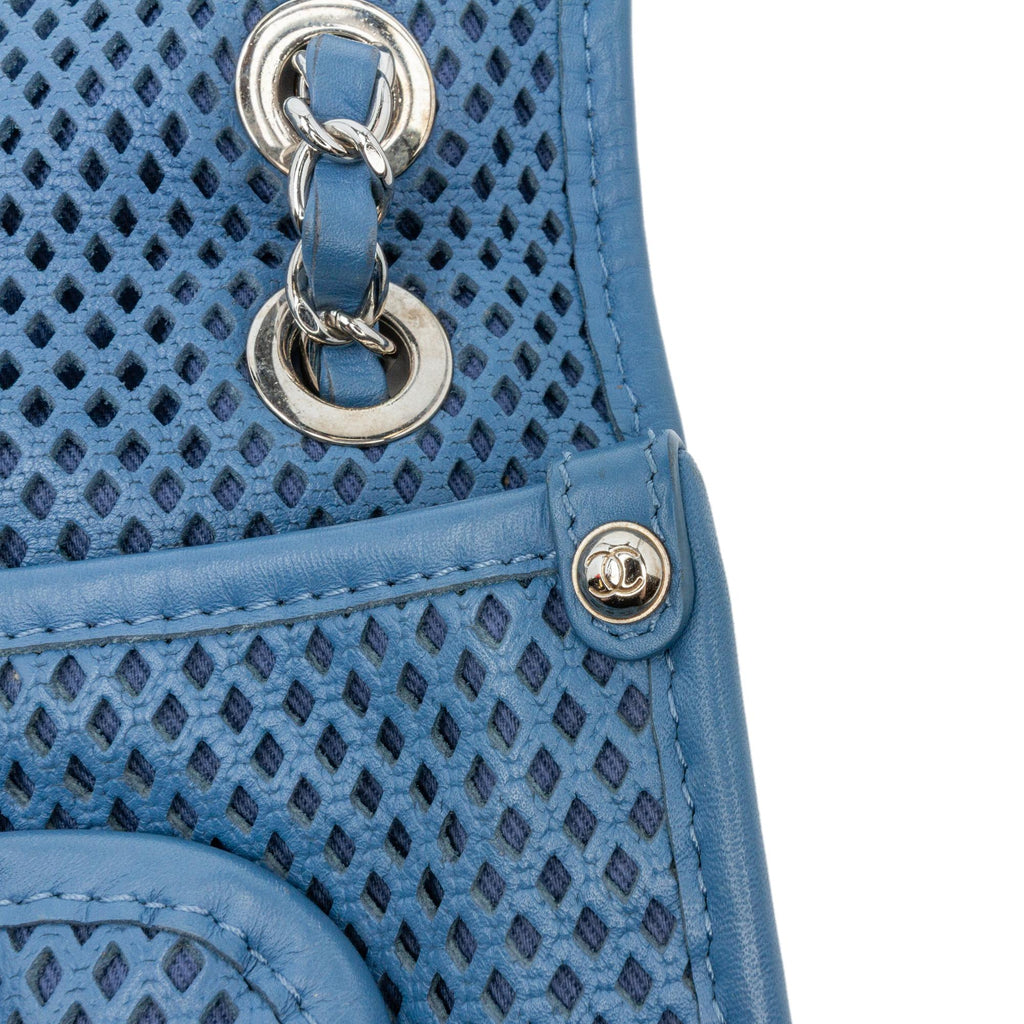 Chanel Medium Lambskin Perforated Up In The Air Flap