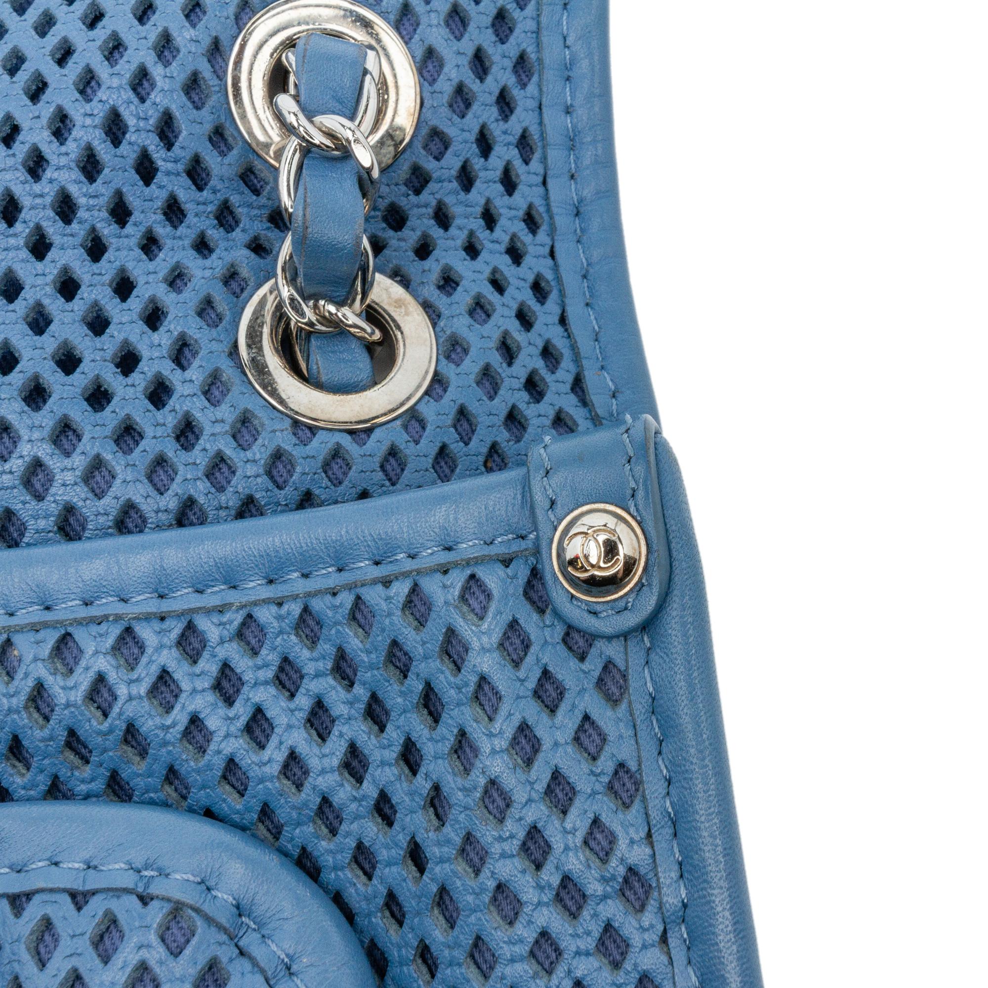 Chanel Medium Lambskin Perforated Up In The Air Flap
