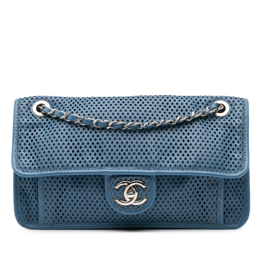 Chanel Medium Lambskin Perforated Up In The Air Flap
