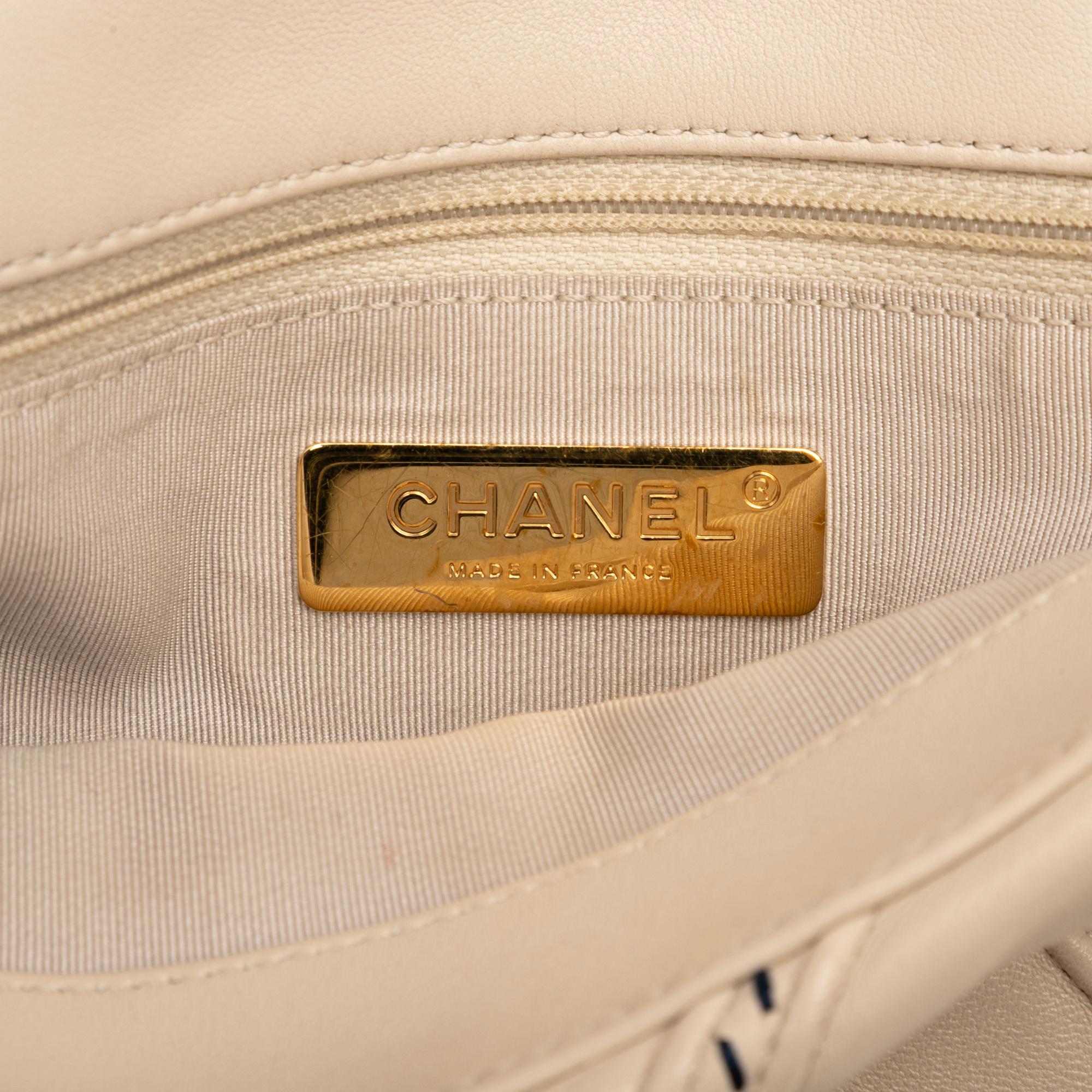Chanel Medium Lambskin Stitched 19 Flap