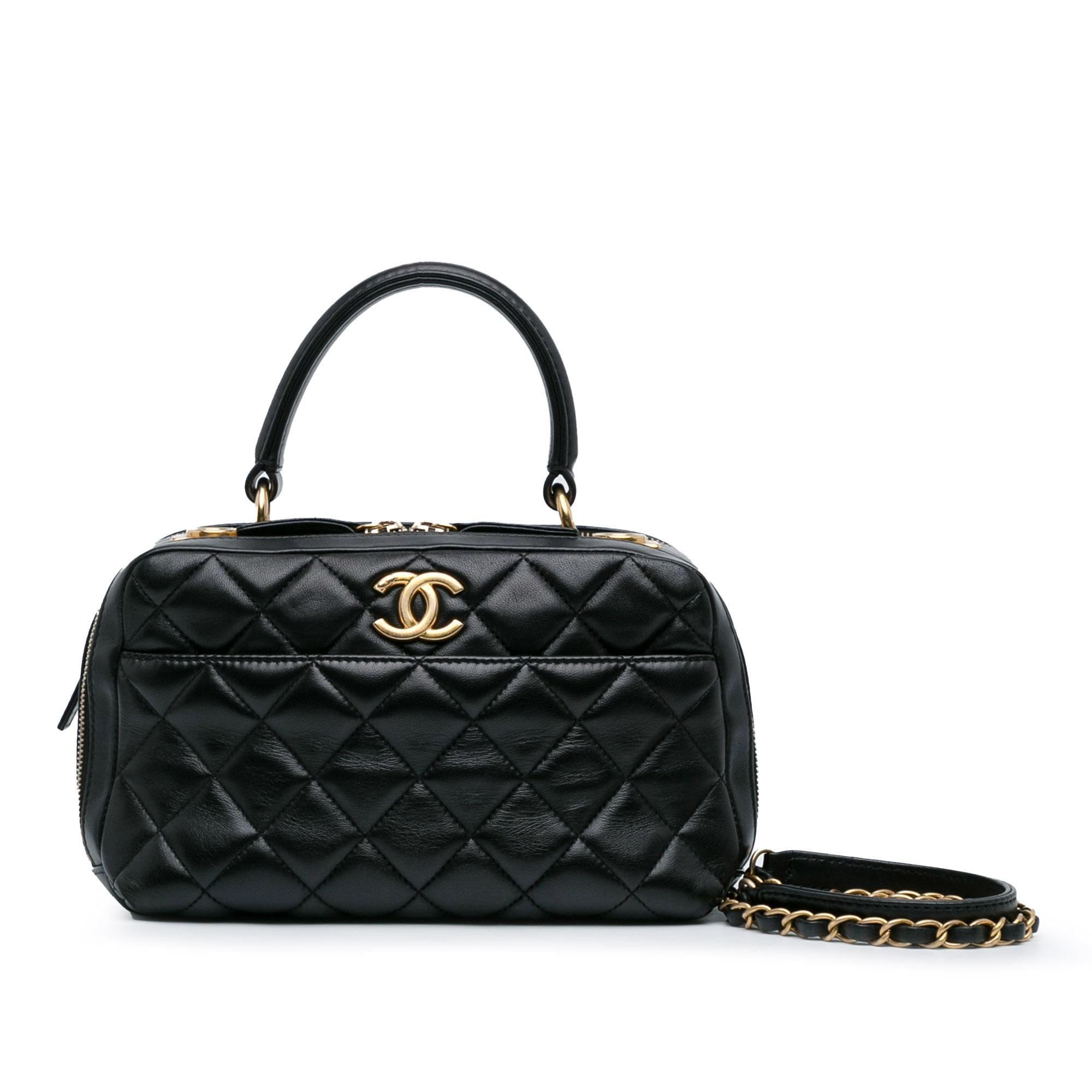 Chanel Medium Lambskin Trendy CC Bowling Bag (SHG-JDAaY3)