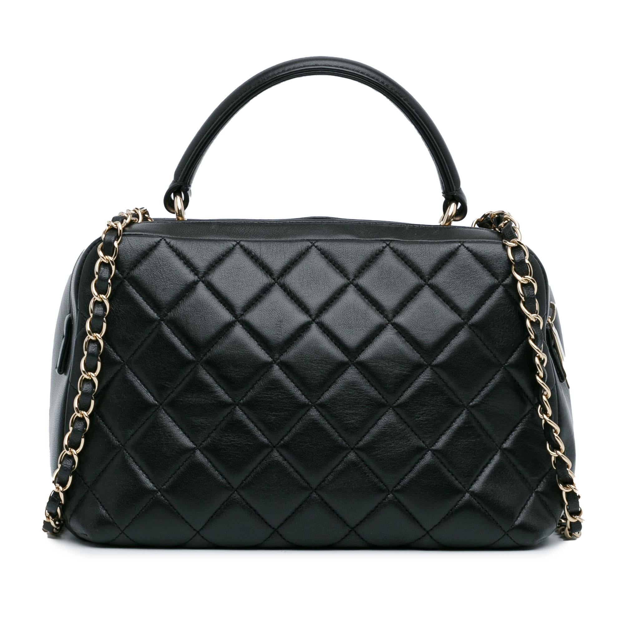 Chanel Medium Lambskin Trendy CC Bowling Bag (SHG-6zNdDE)
