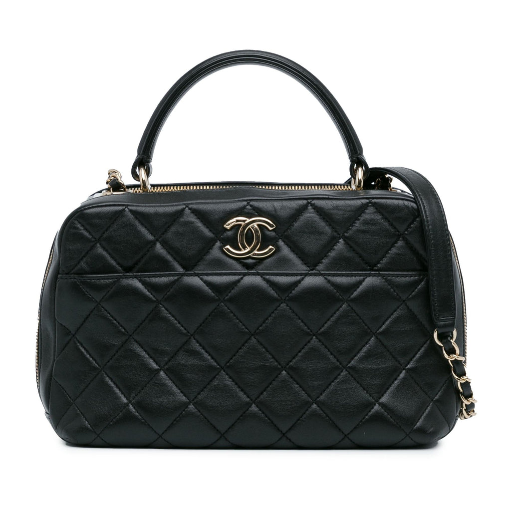 Chanel Medium Lambskin Trendy CC Bowling Bag (SHG-6zNdDE)