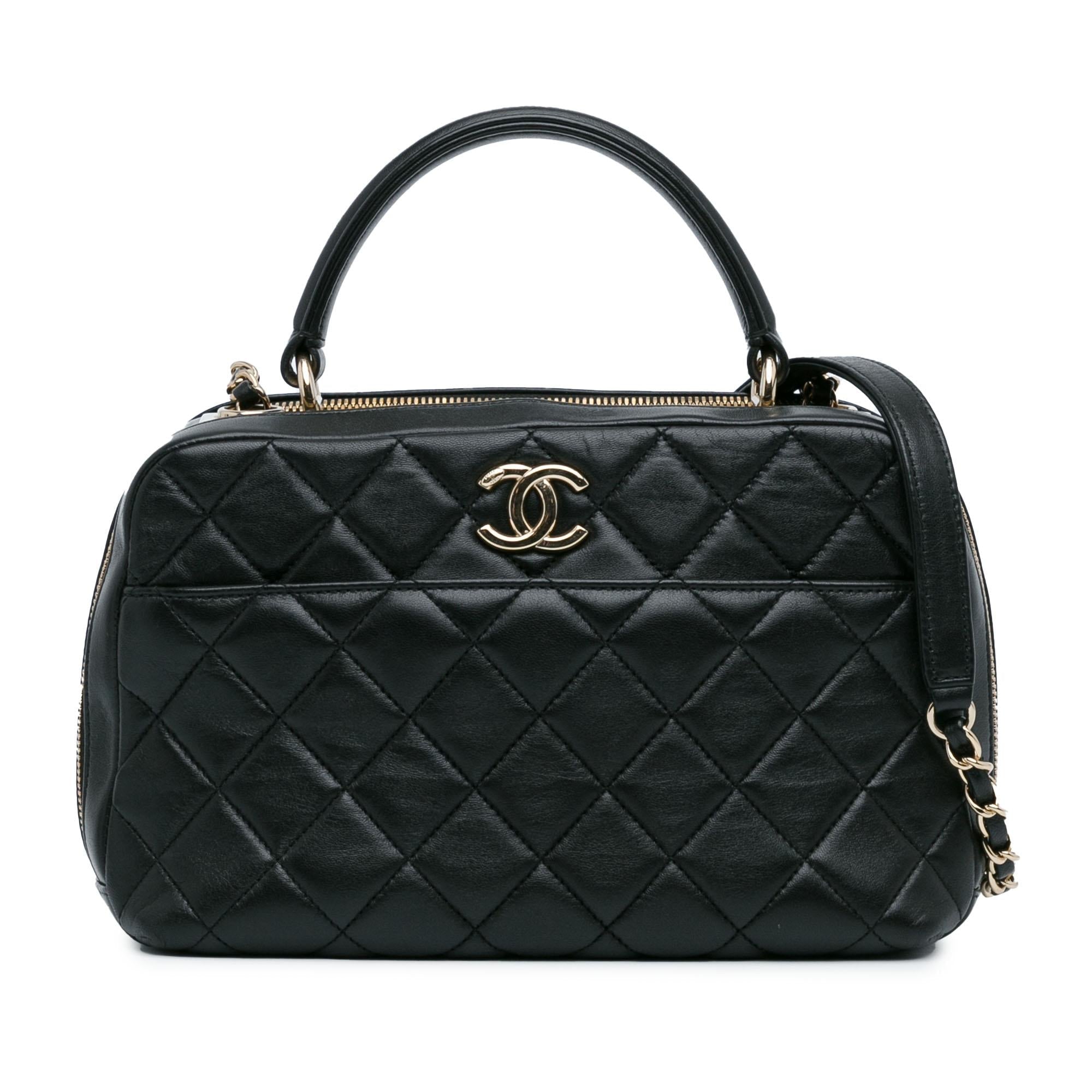 Chanel Medium Lambskin Trendy CC Bowling Bag (SHG-6zNdDE)