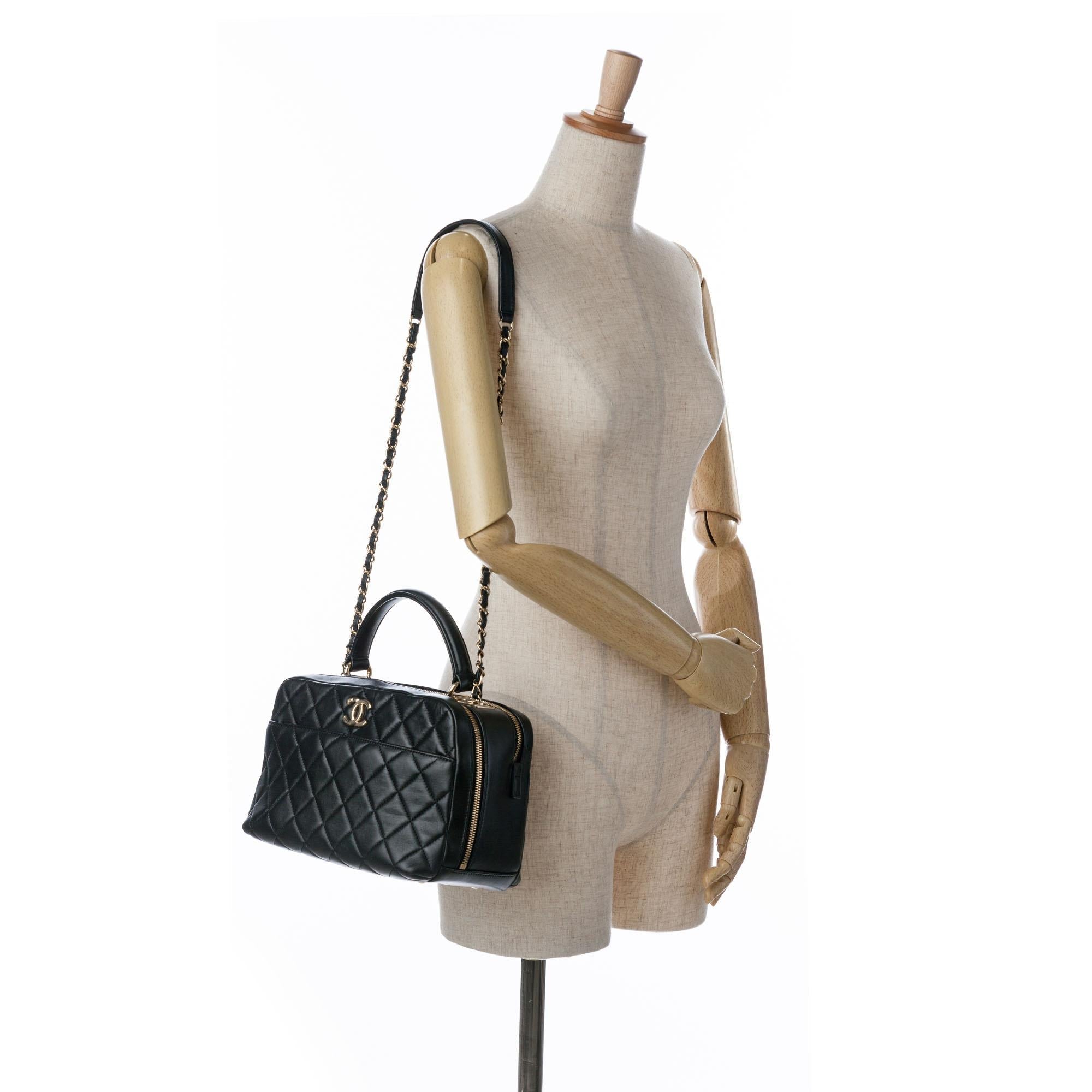 Chanel Medium Lambskin Trendy CC Bowling Bag (SHG-6zNdDE)