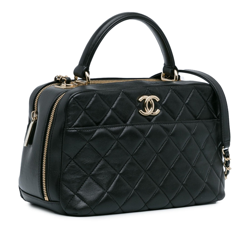 Chanel Medium Lambskin Trendy CC Bowling Bag (SHG-6zNdDE)