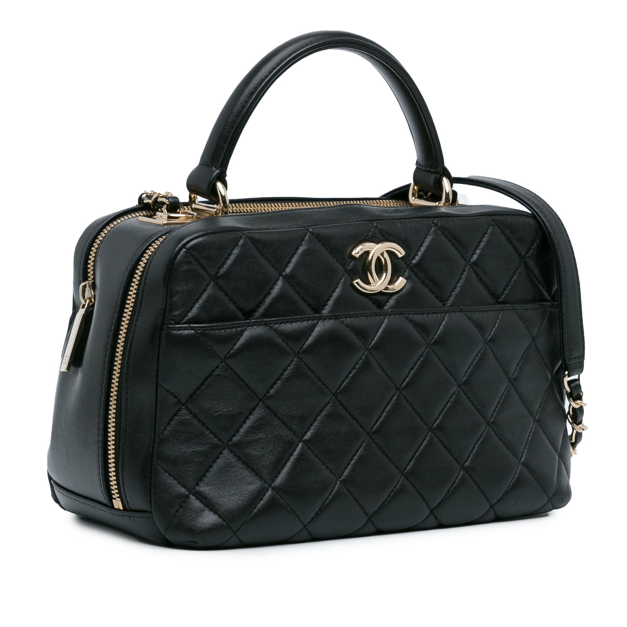Chanel Medium Lambskin Trendy CC Bowling Bag (SHG-6zNdDE)