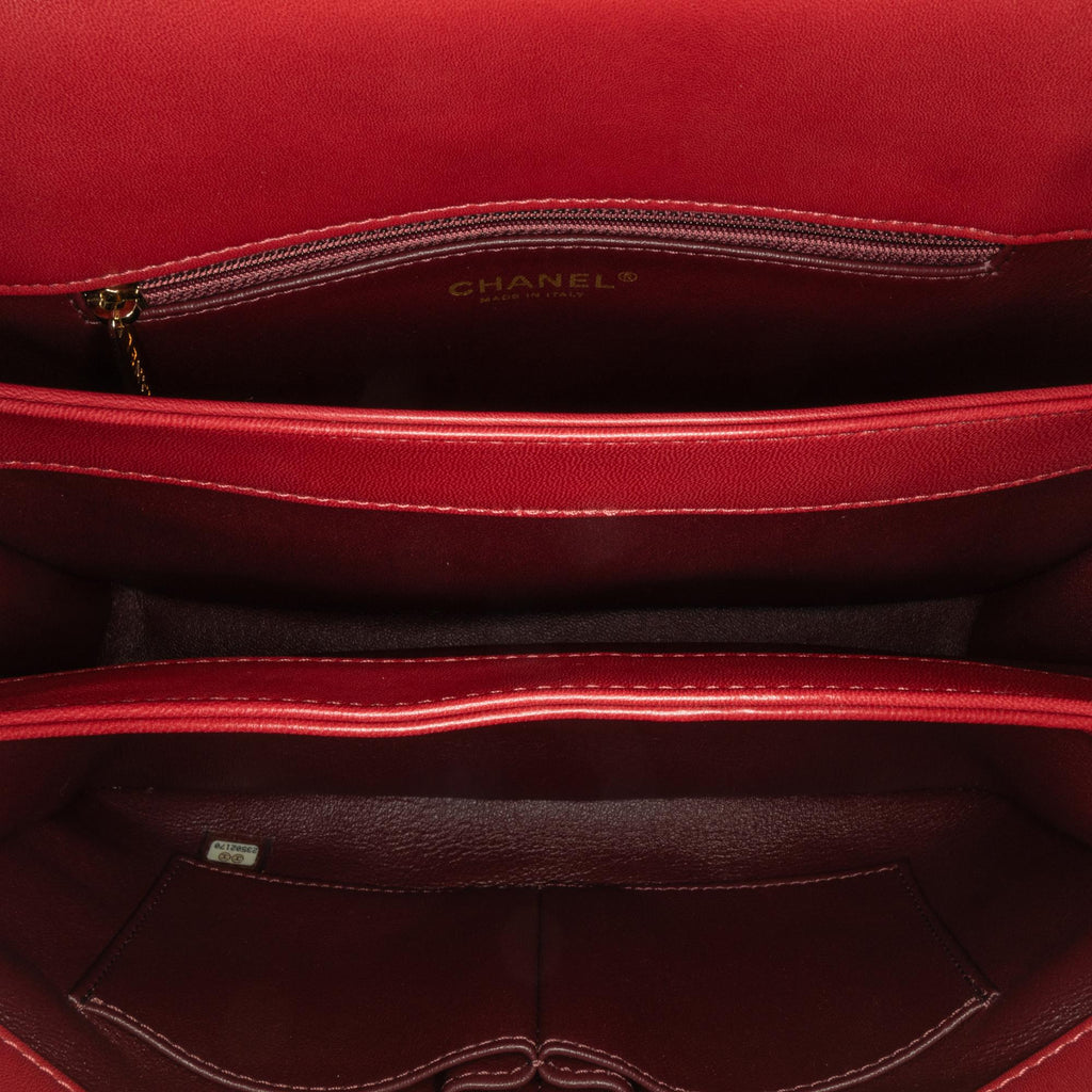 Chanel Medium Lambskin Trendy CC Top Handle Bag (SHG-NiklUD)