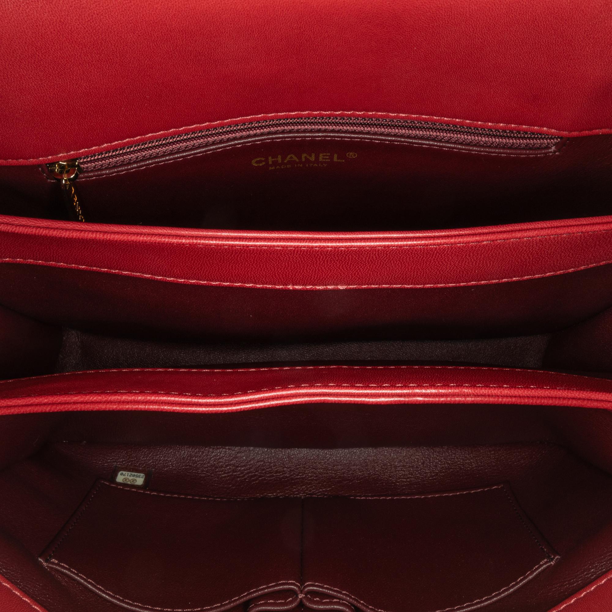 Chanel Medium Lambskin Trendy CC Top Handle Bag (SHG-NiklUD)