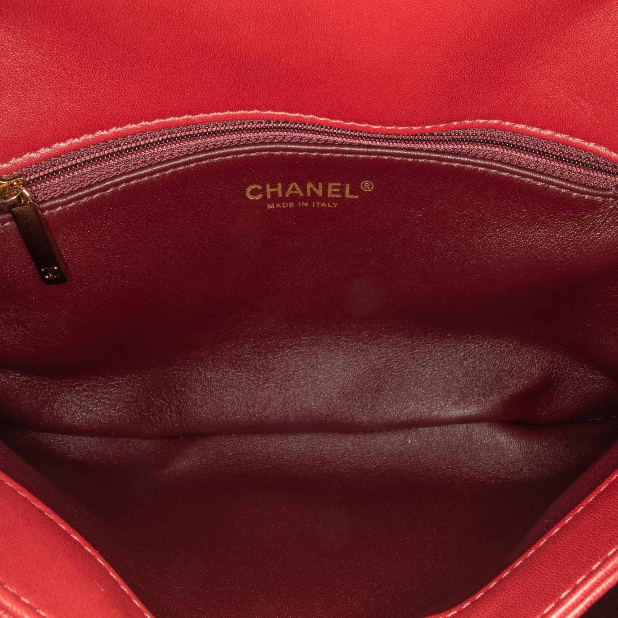 Chanel Medium Lambskin Trendy CC Top Handle Bag (SHG-NiklUD)