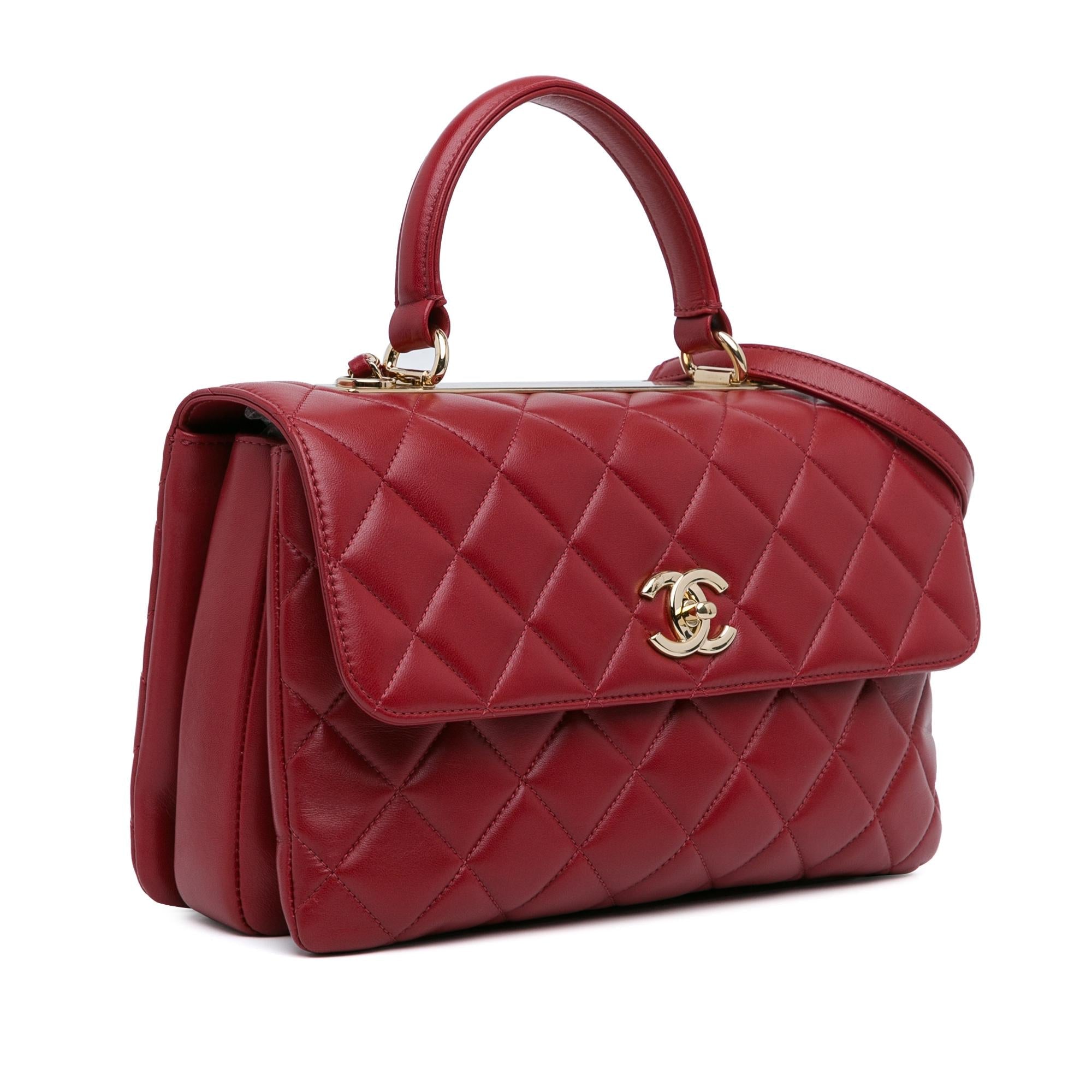 Chanel Medium Lambskin Trendy CC Top Handle Bag (SHG-NiklUD)