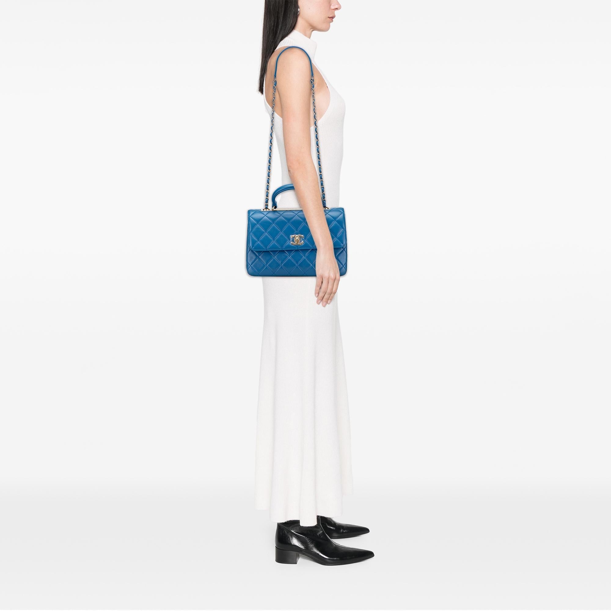 Chanel Medium Lambskin Trendy CC Top Handle Bag