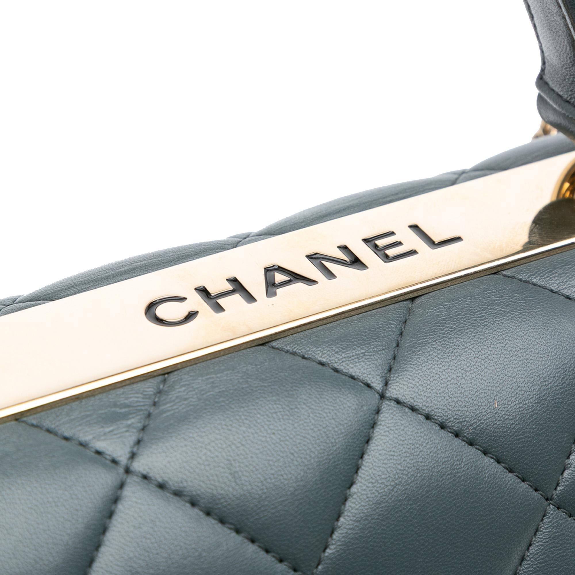 Chanel Medium Lambskin Trendy CC Top Handle Bag