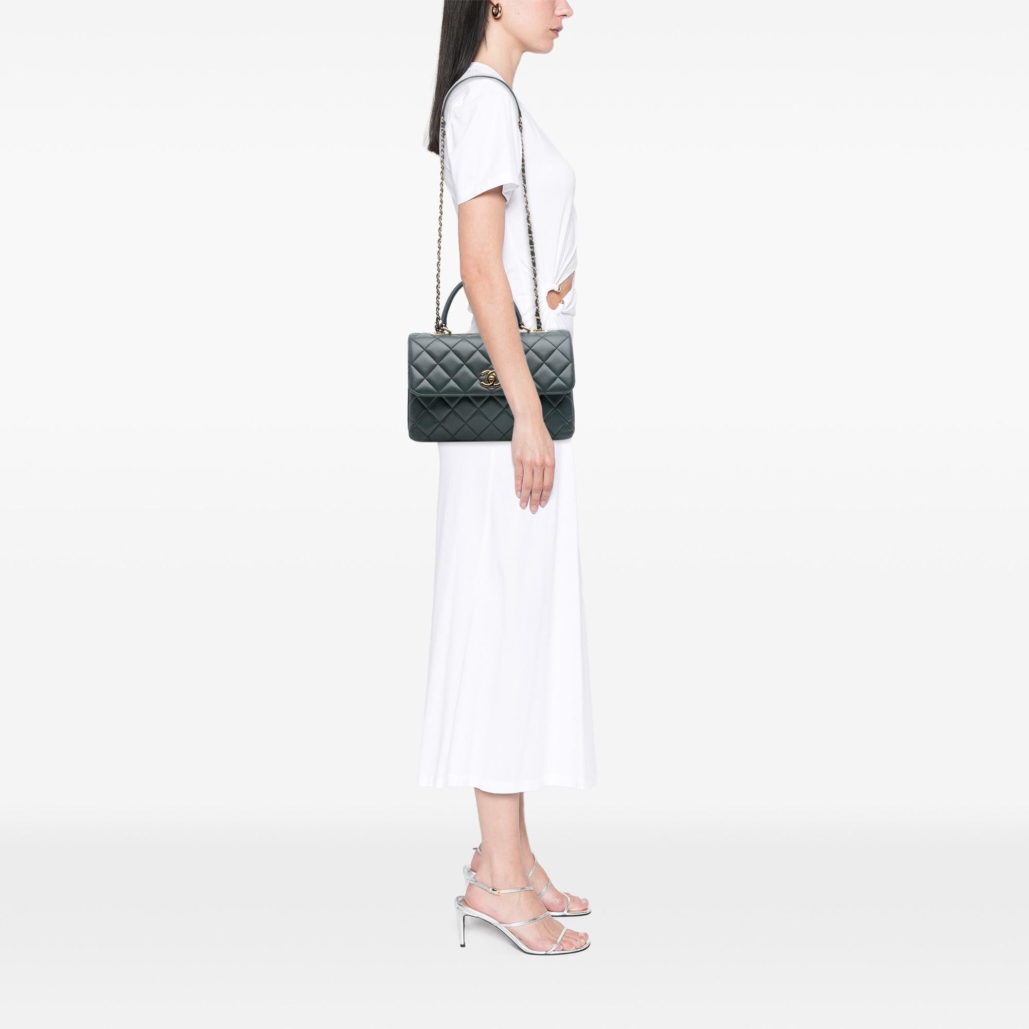 Chanel Medium Lambskin Trendy CC Top Handle Bag