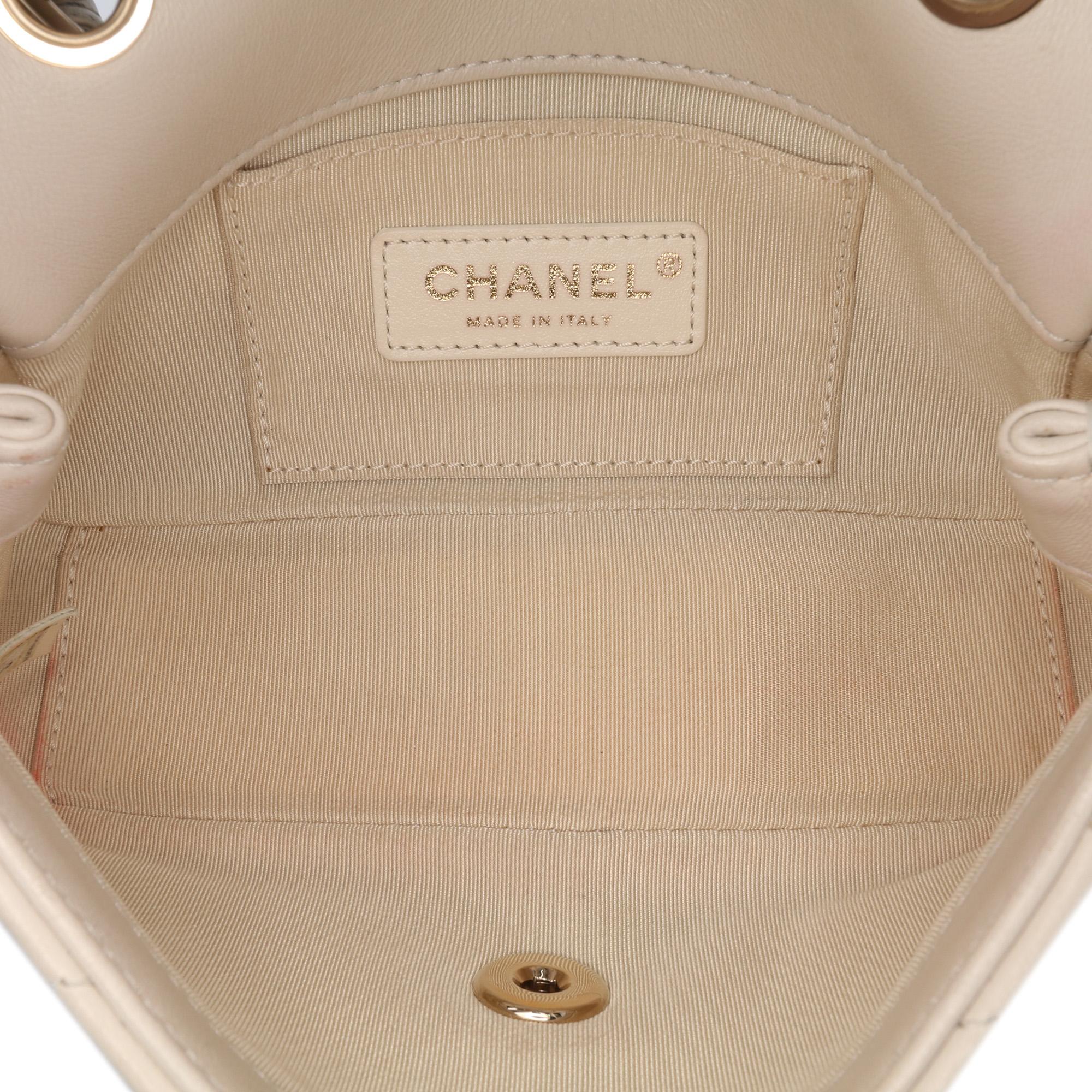 Chanel Medium Lambskin Twist Chain Enamel CC Flap