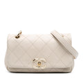 Chanel Medium Lambskin Twist Chain Enamel CC Flap