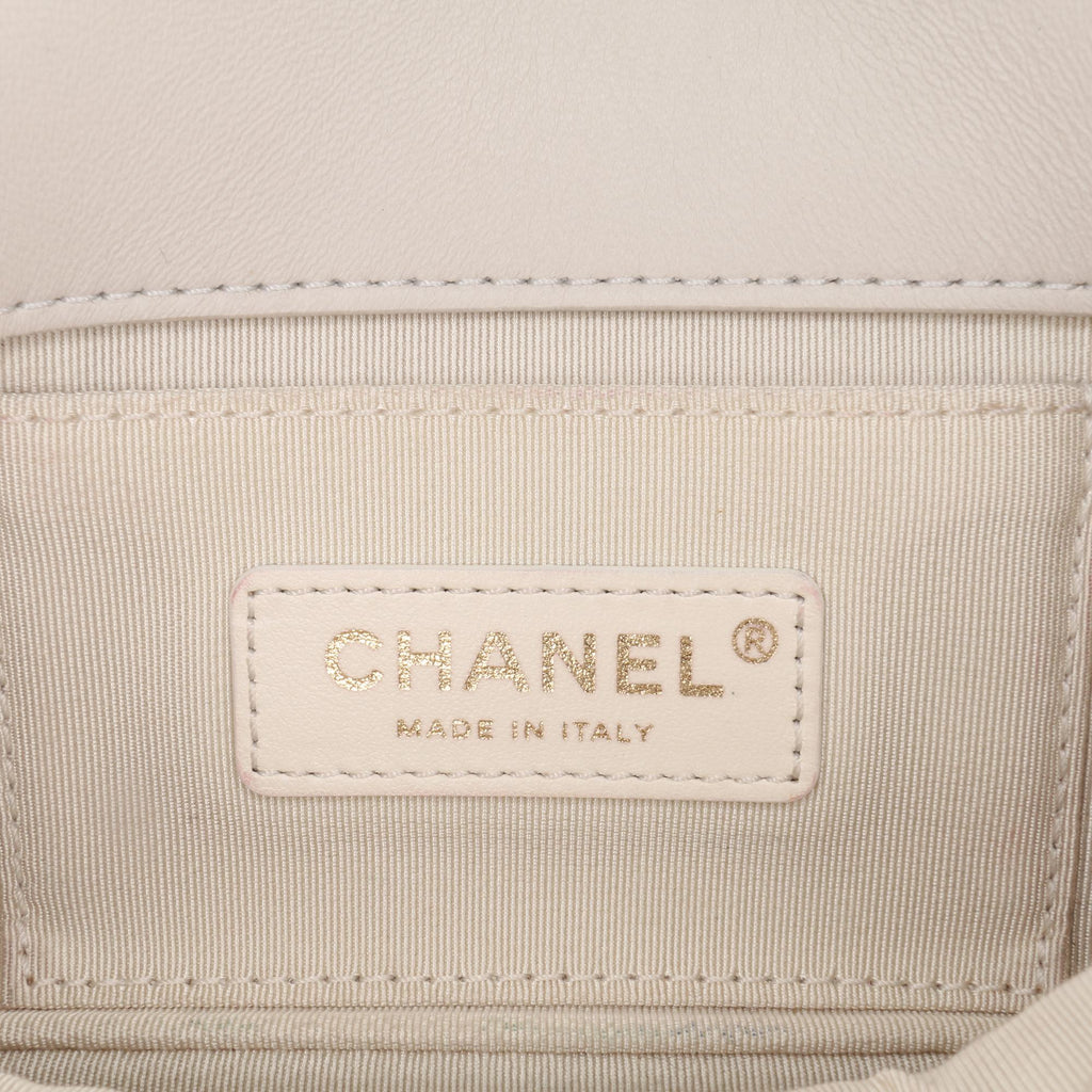 Chanel Medium Lambskin Twist Chain Enamel CC Flap