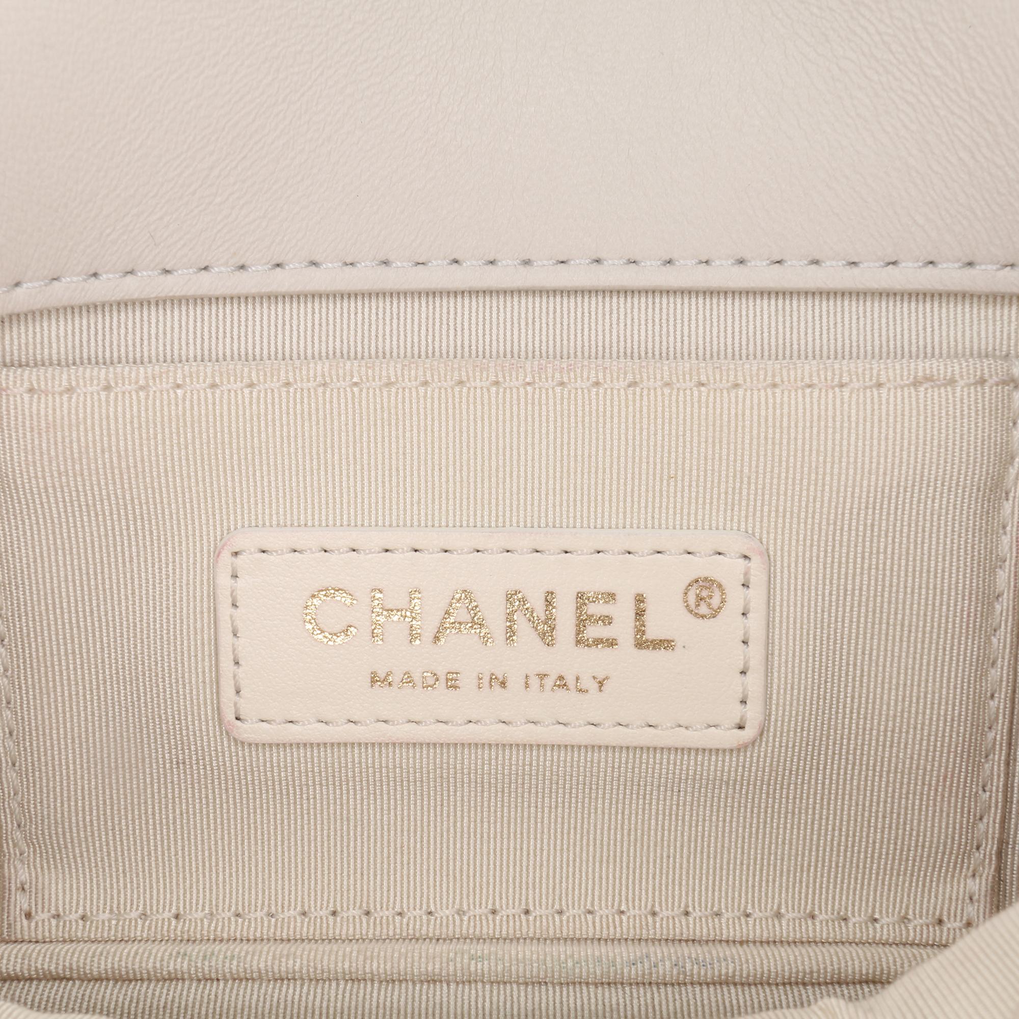 Chanel Medium Lambskin Twist Chain Enamel CC Flap