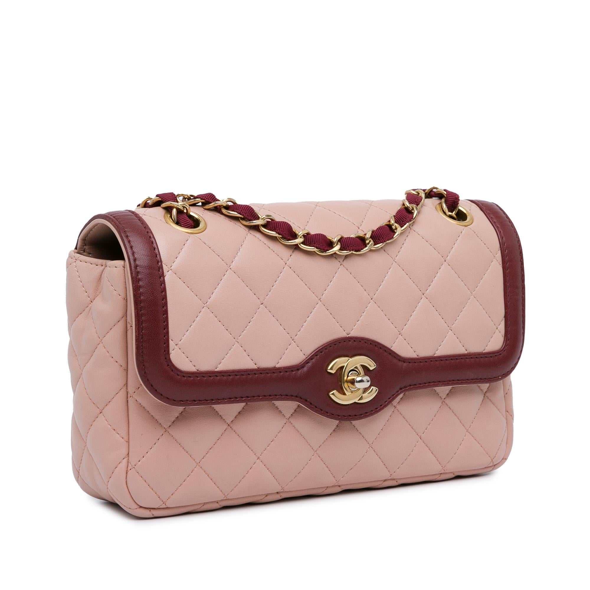 Chanel Medium Lambskin Two Tone Day Flap (SHG-lSZu9P)