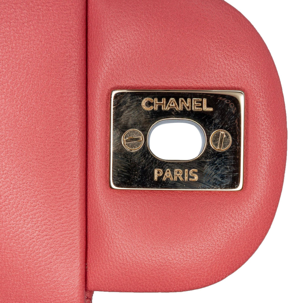 Chanel Medium Lambskin Valentine Heart Charms Single Flap