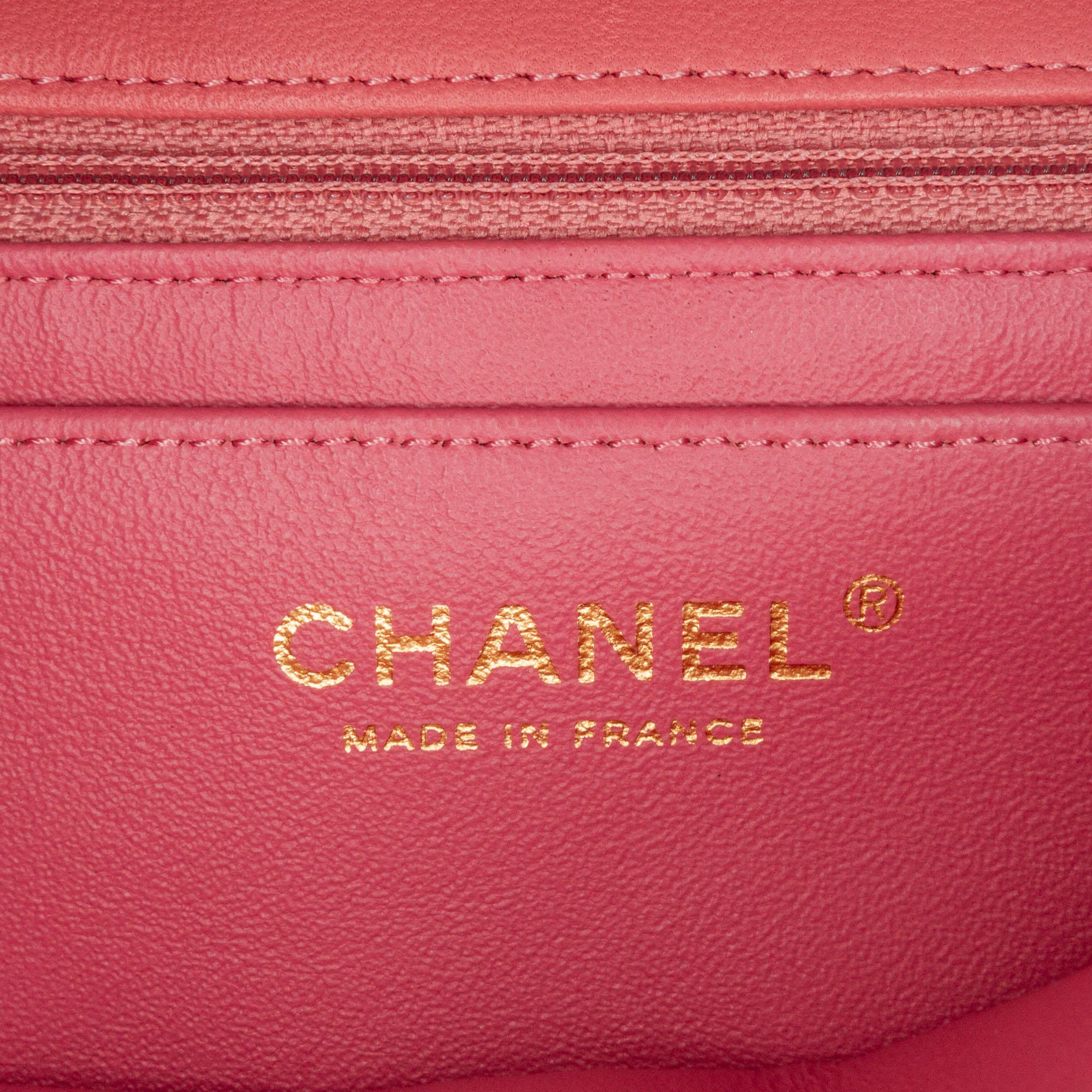 Chanel Medium Lambskin Valentine Heart Charms Single Flap