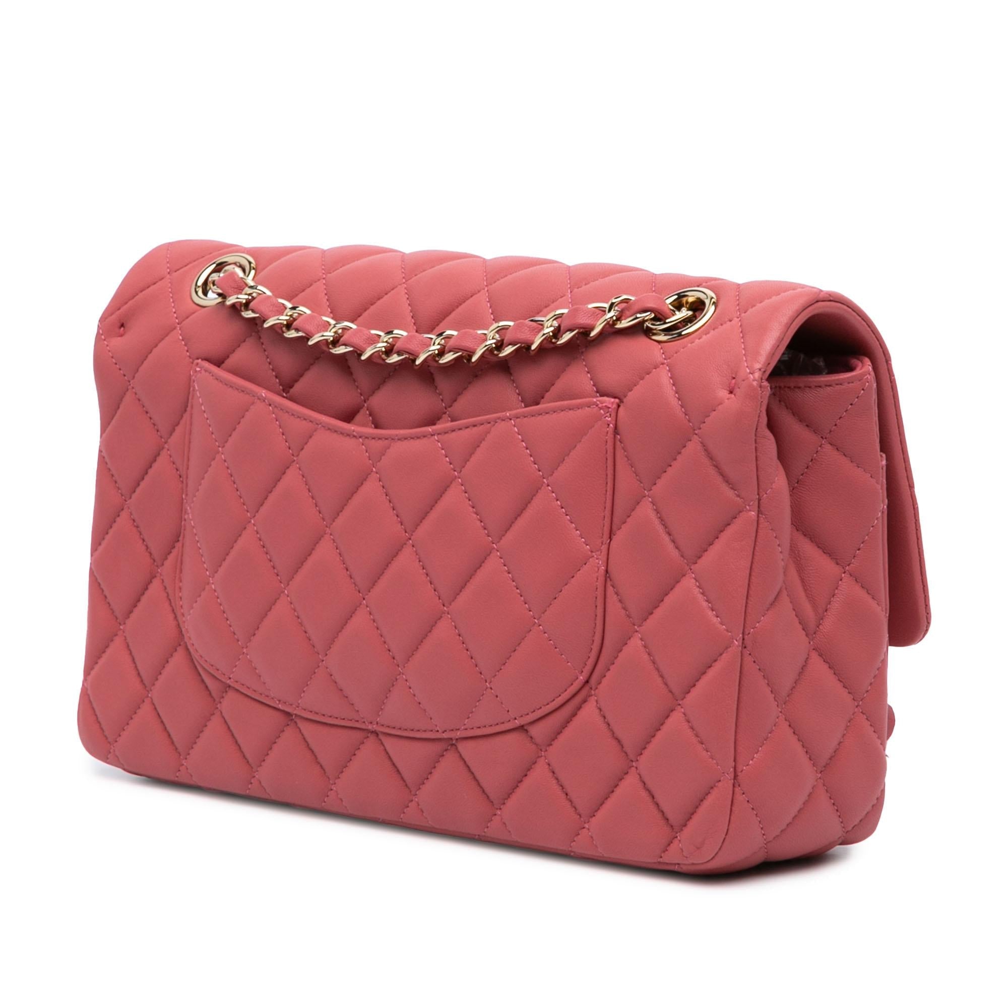 Chanel Medium Lambskin Valentine Heart Charms Single Flap