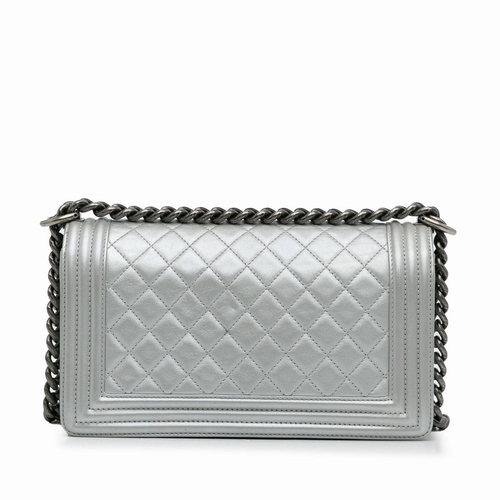 Chanel Medium Metallic Boy Flap (SHG-xCkeOz)