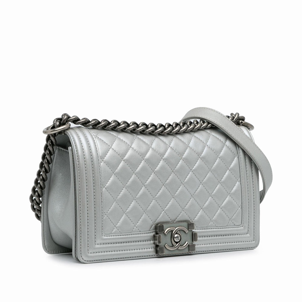 Chanel Medium Metallic Boy Flap (SHG-xCkeOz)
