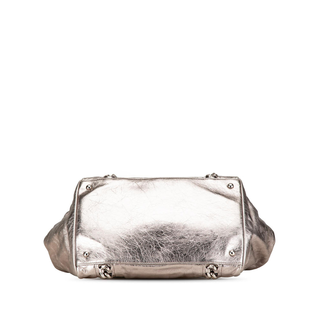 Chanel Medium Metallic Calfskin Modern Chain Tote