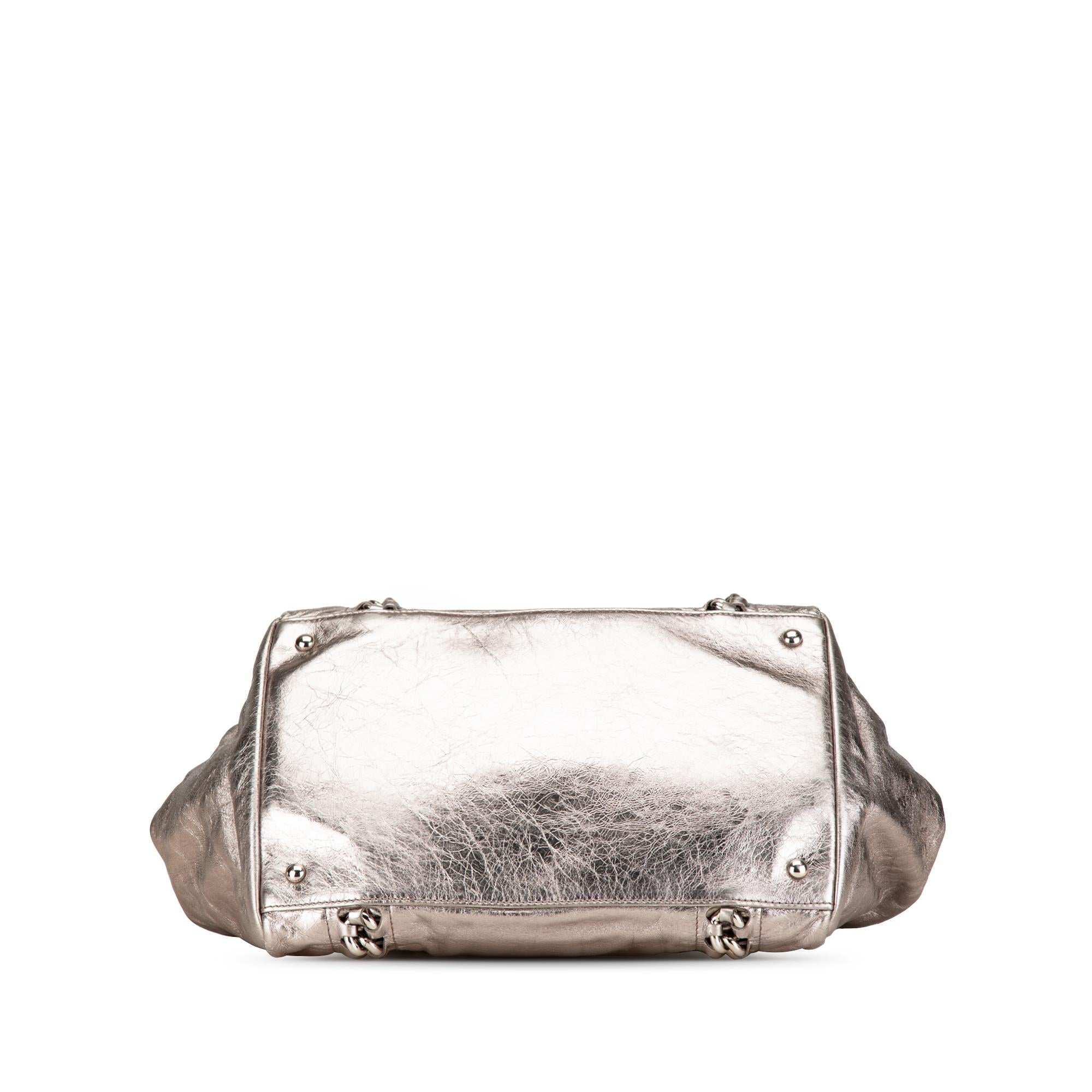 Chanel Medium Metallic Calfskin Modern Chain Tote