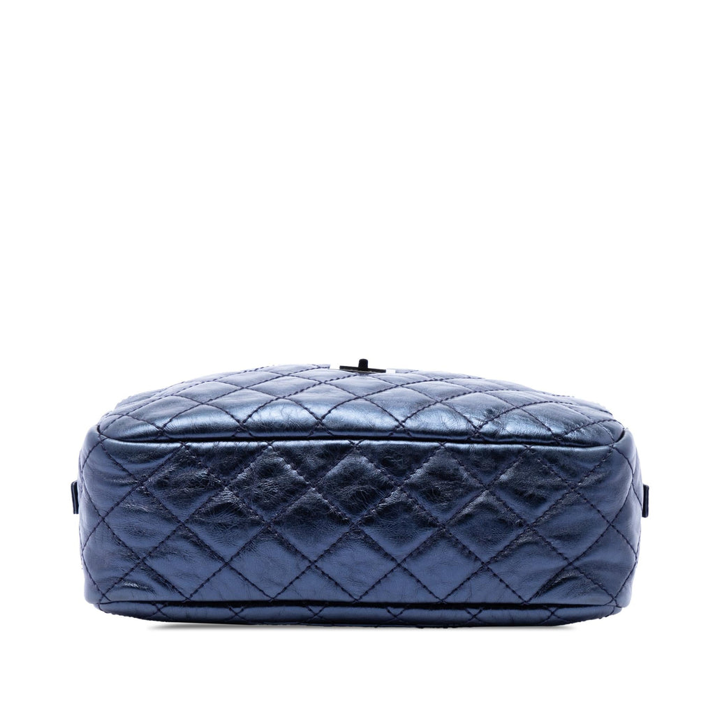 Chanel Medium Metallic Quilted Aged Calfskin Reissue Camera Bag