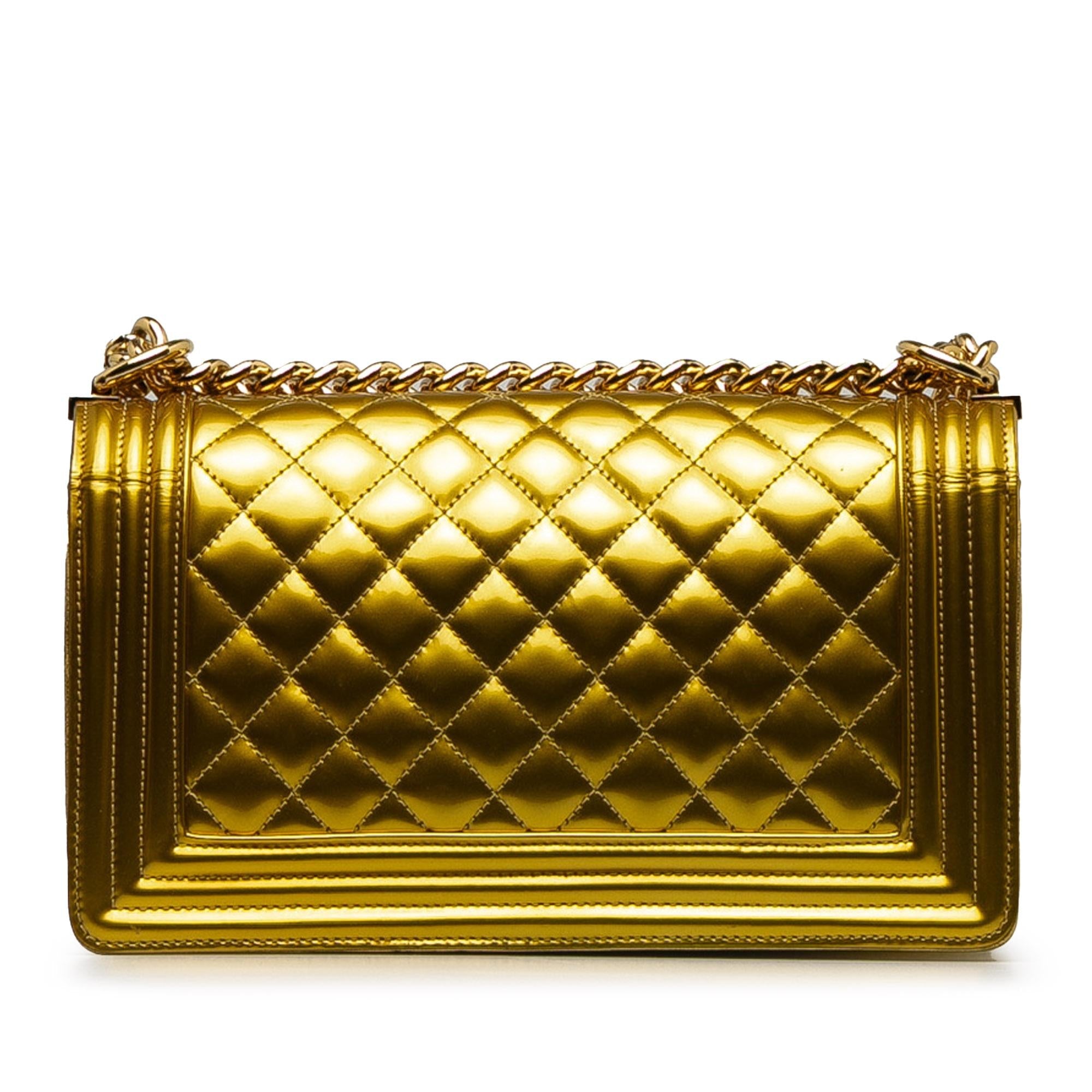 Chanel Medium Patent Boy Flap Bag (SHG-a2PhMm)