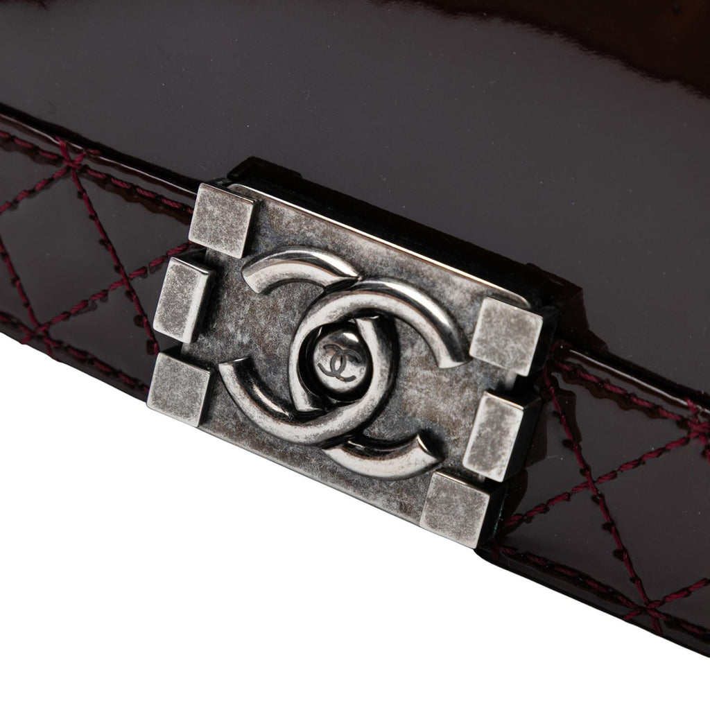 Chanel Medium Patent Boy Reverso Flap