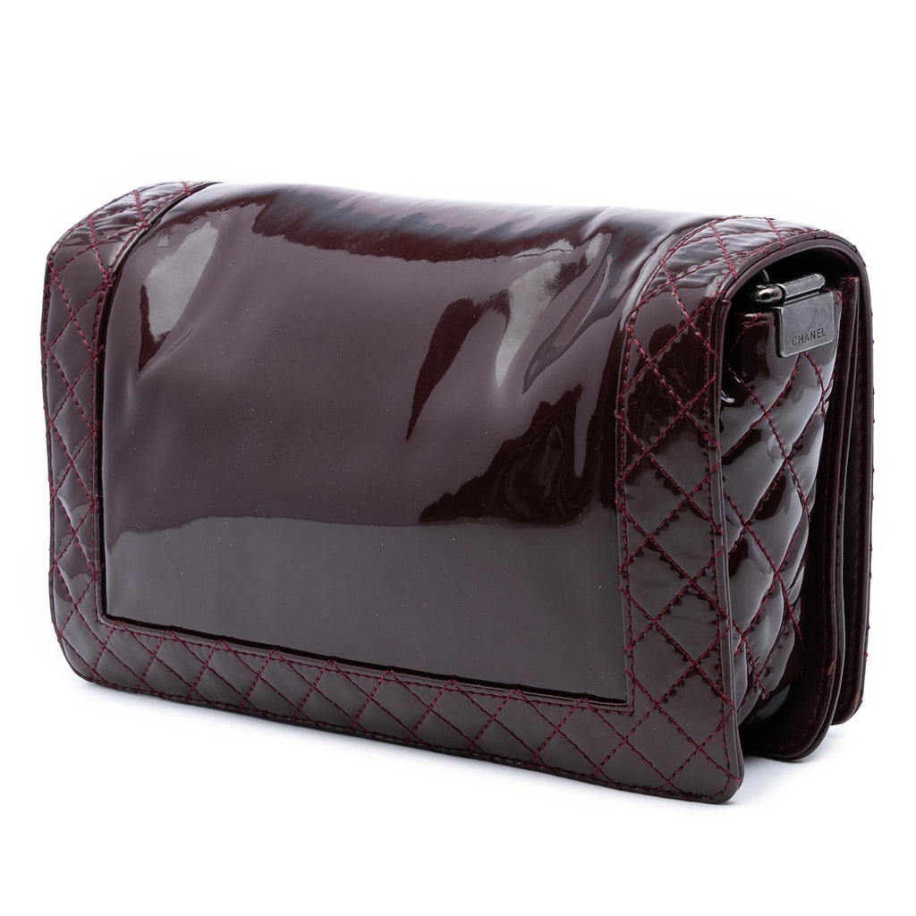 Chanel Medium Patent Boy Reverso Flap