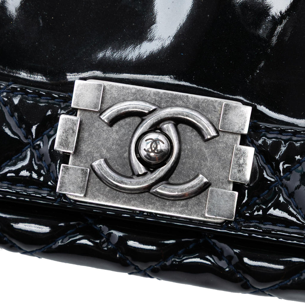 Chanel Medium Patent Boy Reverso Flap