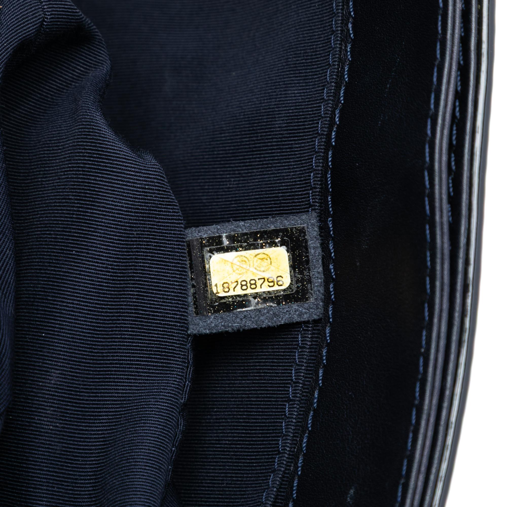 Chanel Medium Patent Boy Reverso Flap