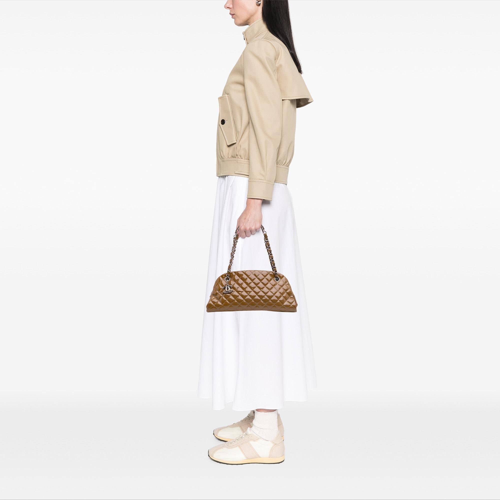 Chanel Medium Patent Just Mademoiselle Shoulder Bag