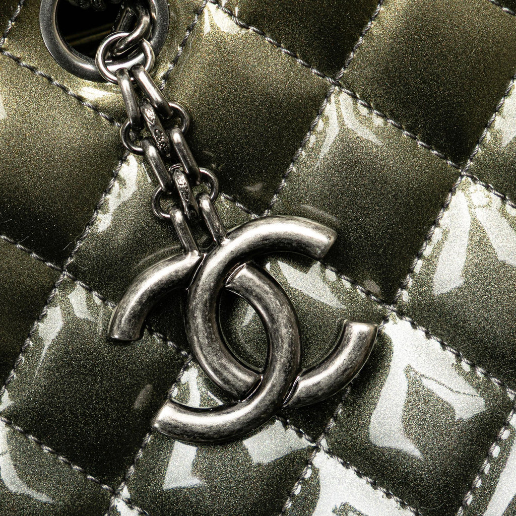 Chanel Medium Patent Ombre Just Mademoiselle Shoulder Bag