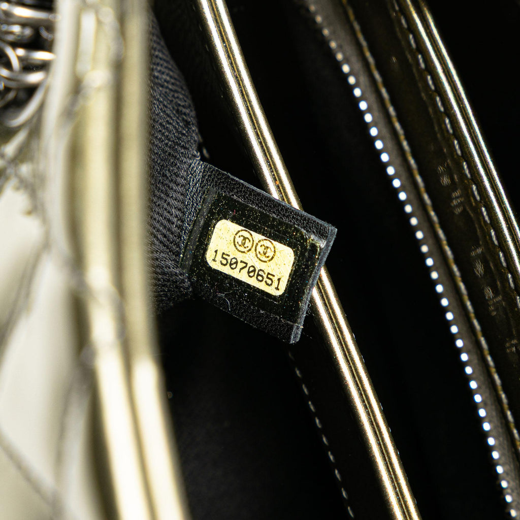 Chanel Medium Patent Ombre Just Mademoiselle Shoulder Bag