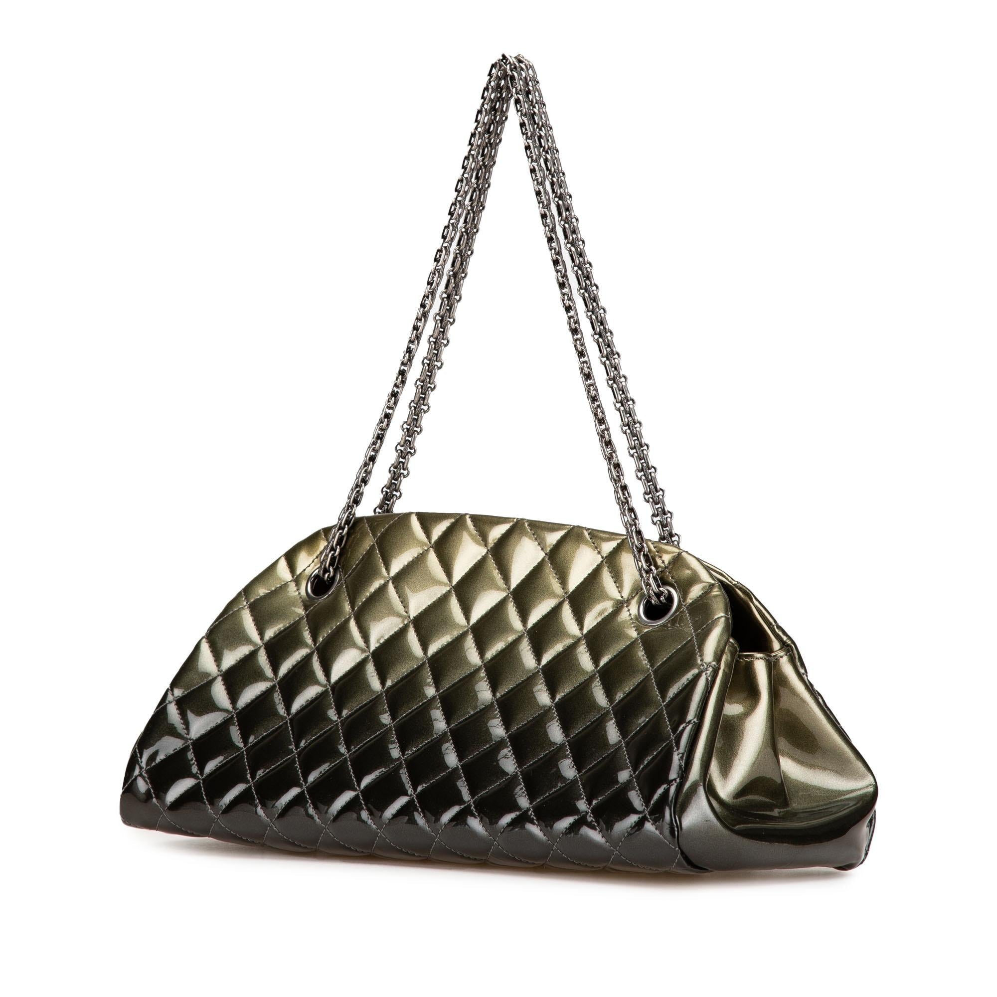 Chanel Medium Patent Ombre Just Mademoiselle Shoulder Bag