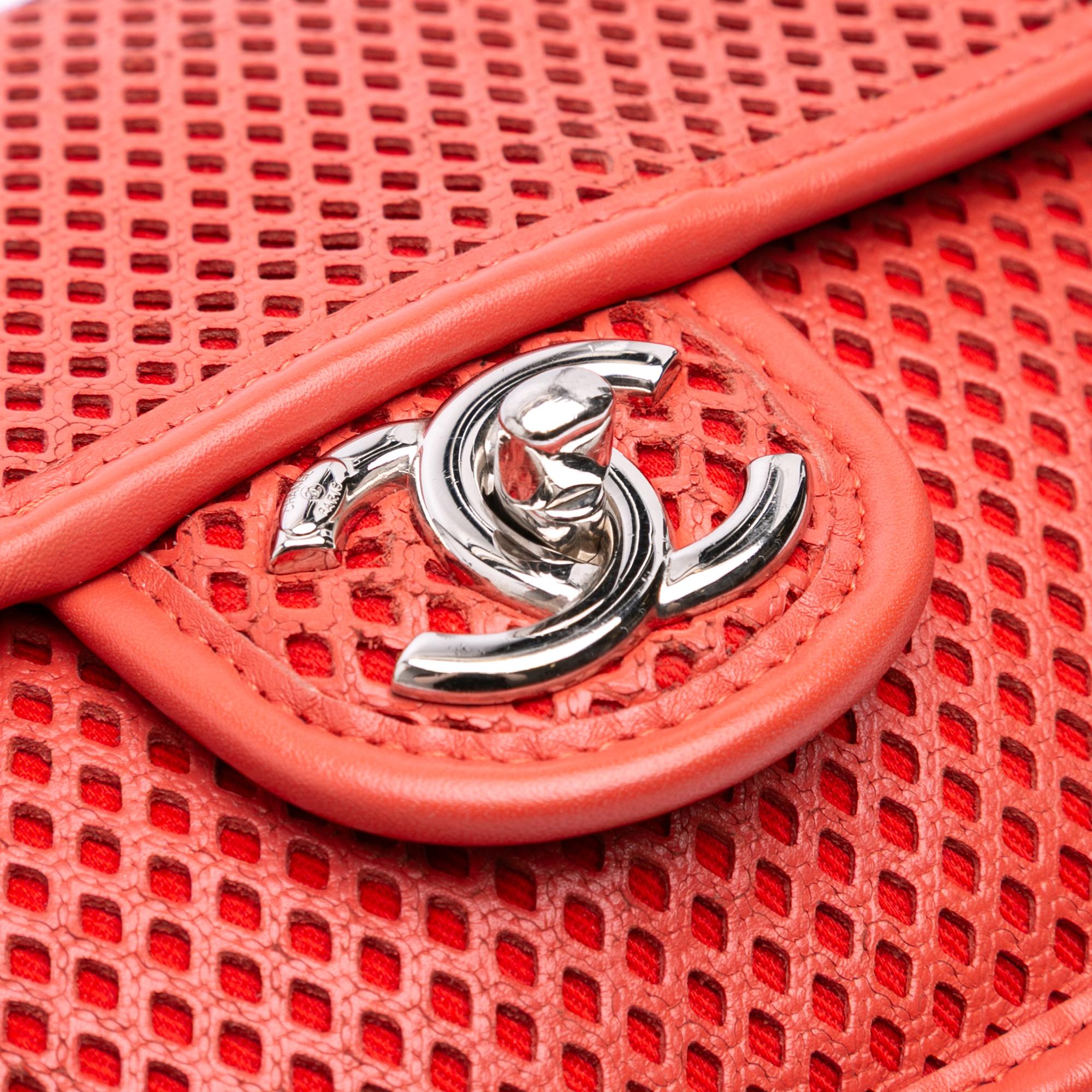 Chanel Medium Perforated Calfskin Up In The Air Flap
