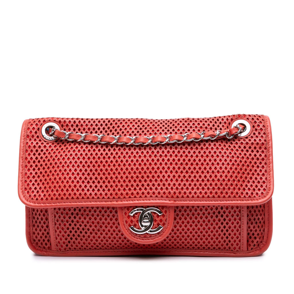 Chanel Medium Perforated Calfskin Up In The Air Flap
