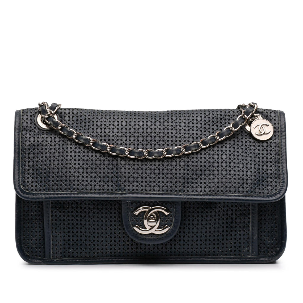 Chanel Medium Perforated Calfskin Up In The Air Flap