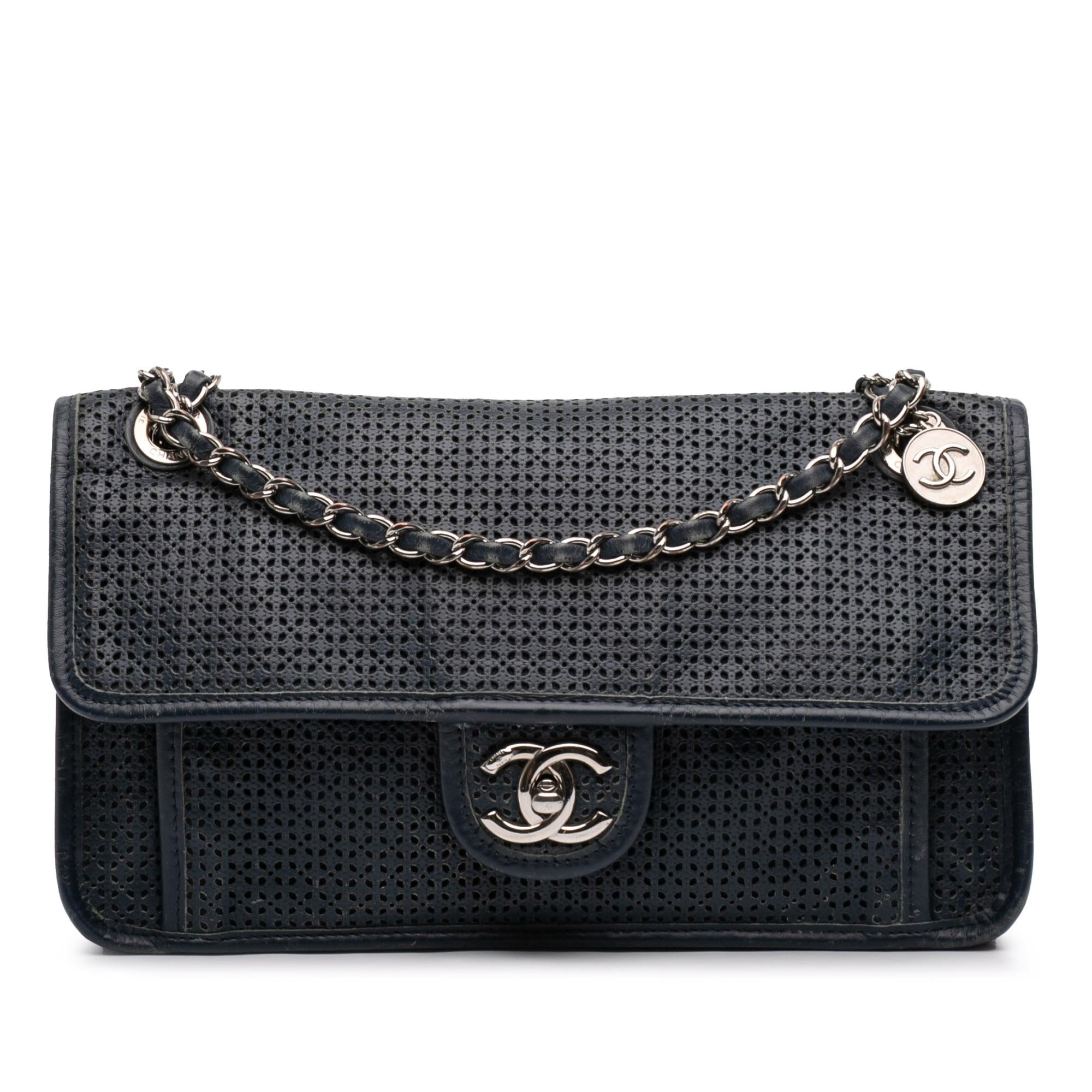 Chanel Medium Perforated Calfskin Up In The Air Flap