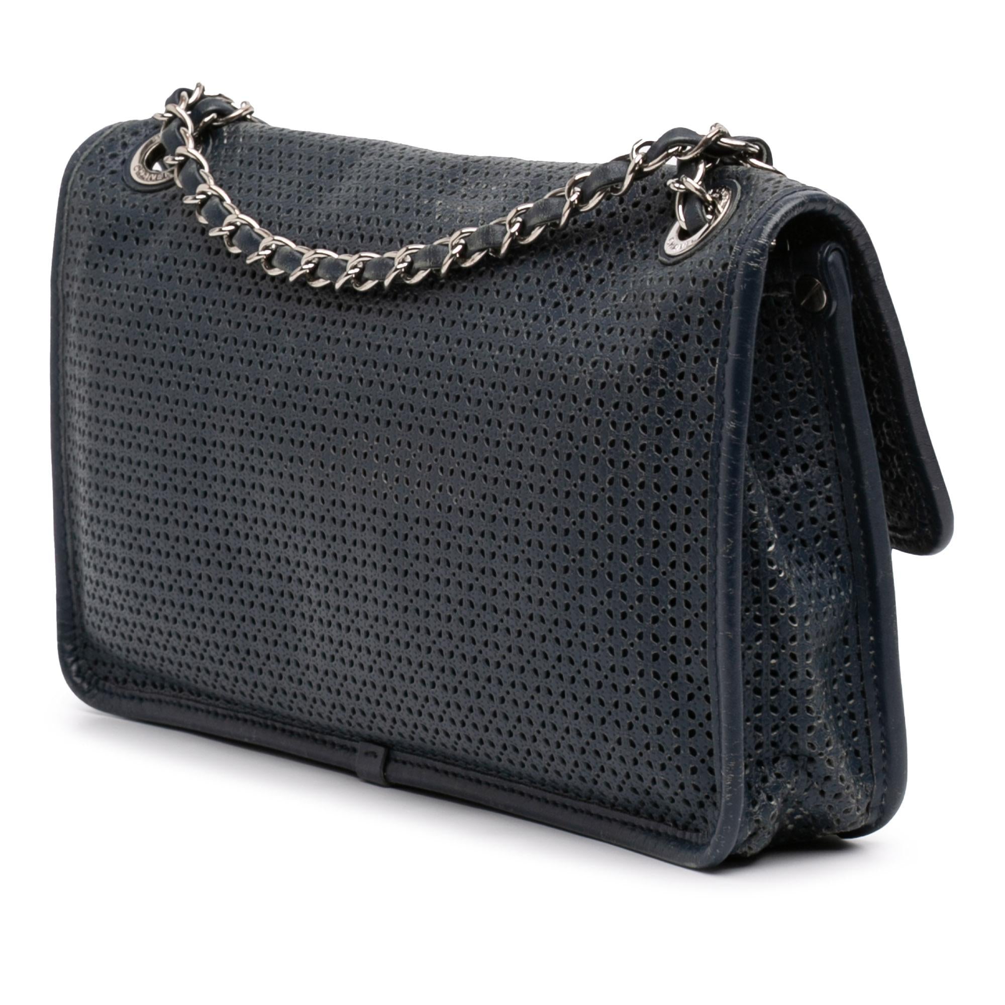 Chanel Medium Perforated Calfskin Up In The Air Flap