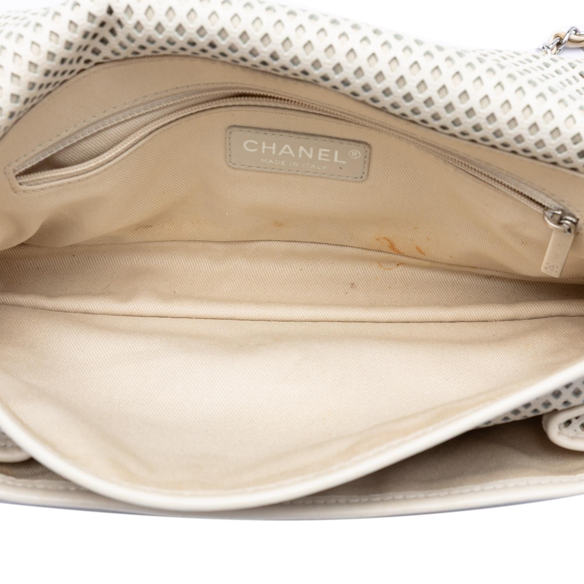 Chanel Medium Perforated Calfskin Up In The Air Flap