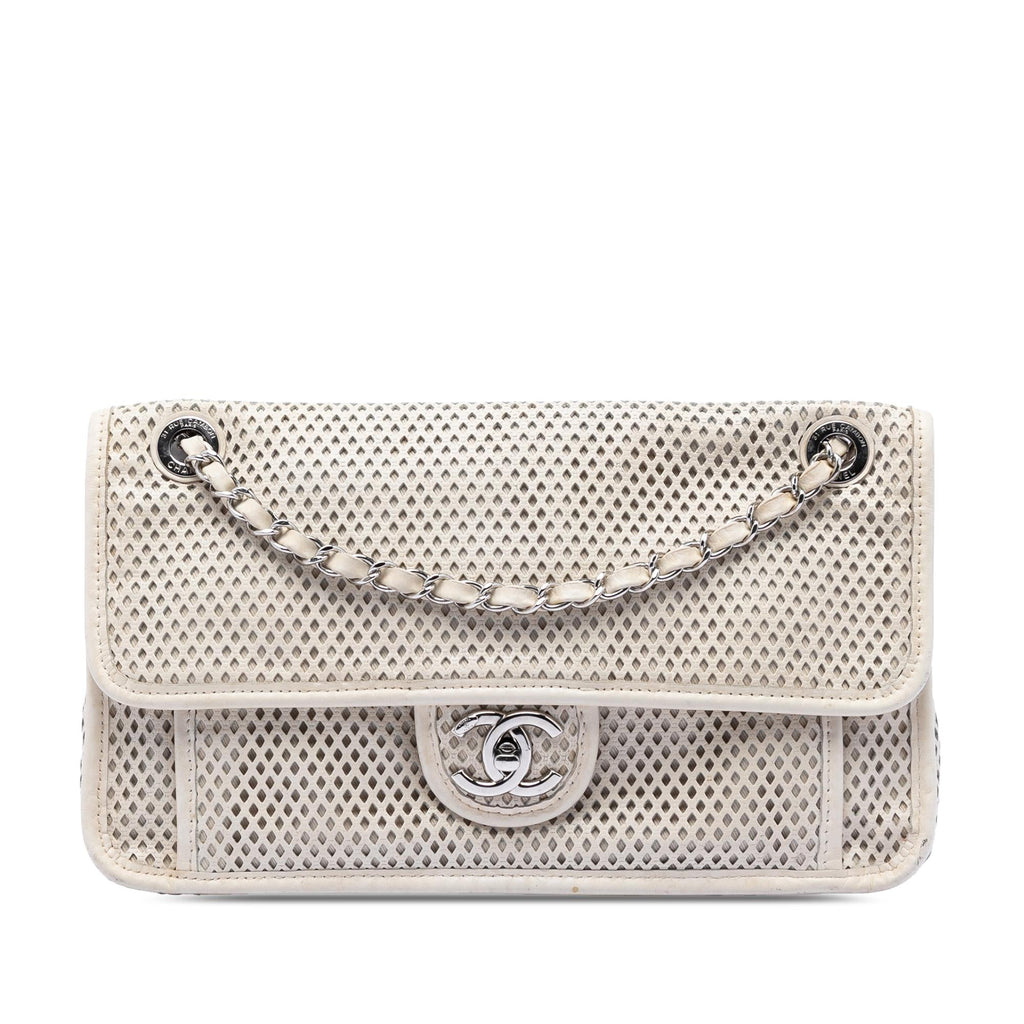 Chanel Medium Perforated Calfskin Up In The Air Flap