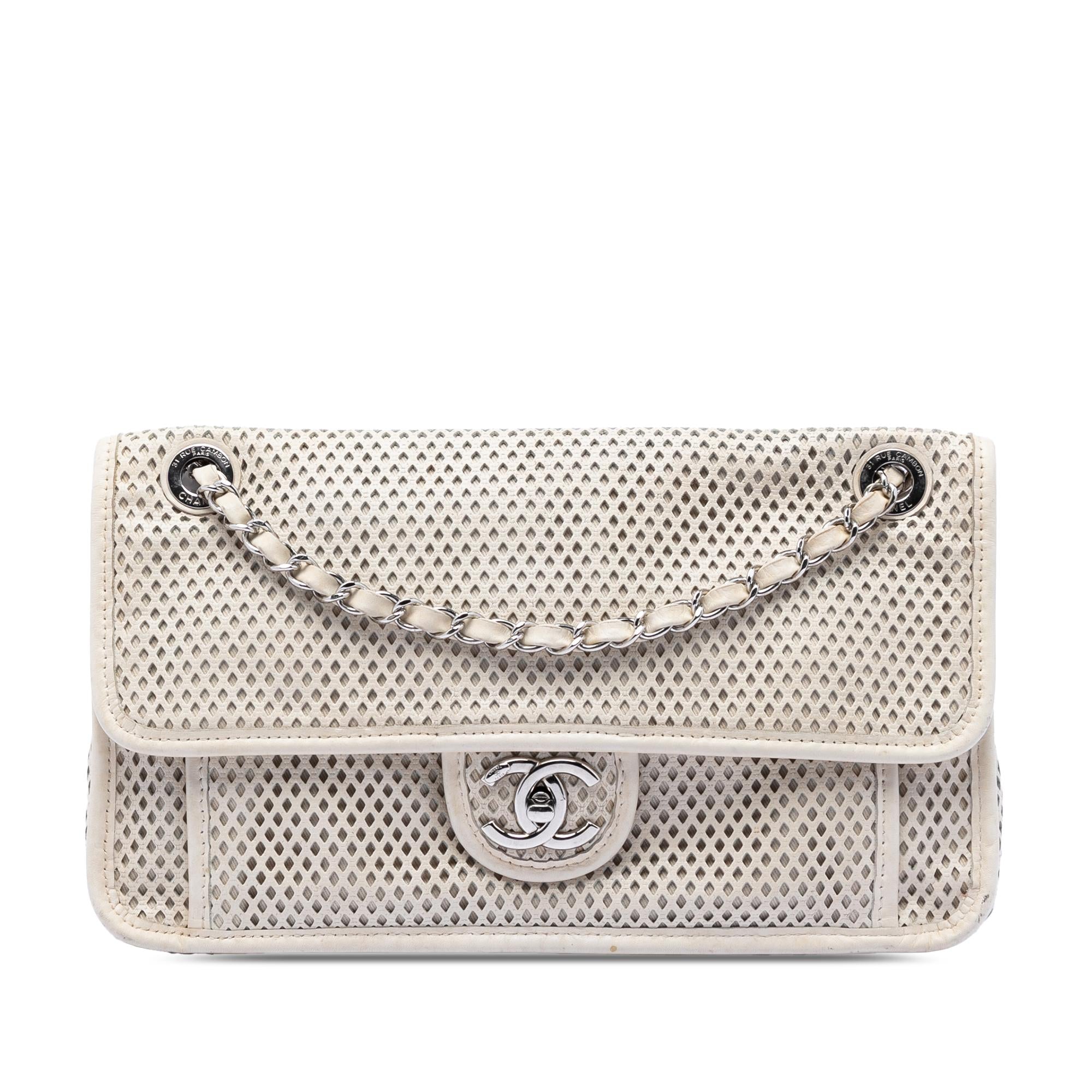 Chanel Medium Perforated Calfskin Up In The Air Flap